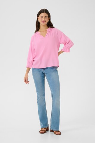 Chemisier 'Venta' Cream en rose