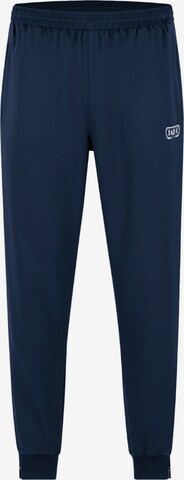 JAKO Tapered Workout Pants in Blue: front