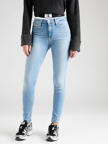 Calvin Klein Jeans Skinny Jeansy w kolorze niebieski: przód