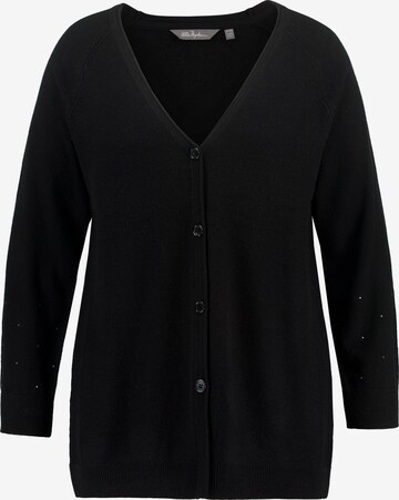 Cardigan Ulla Popken en noir : devant