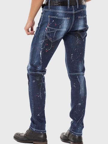 Coupe slim Jean CIPO & BAXX en bleu