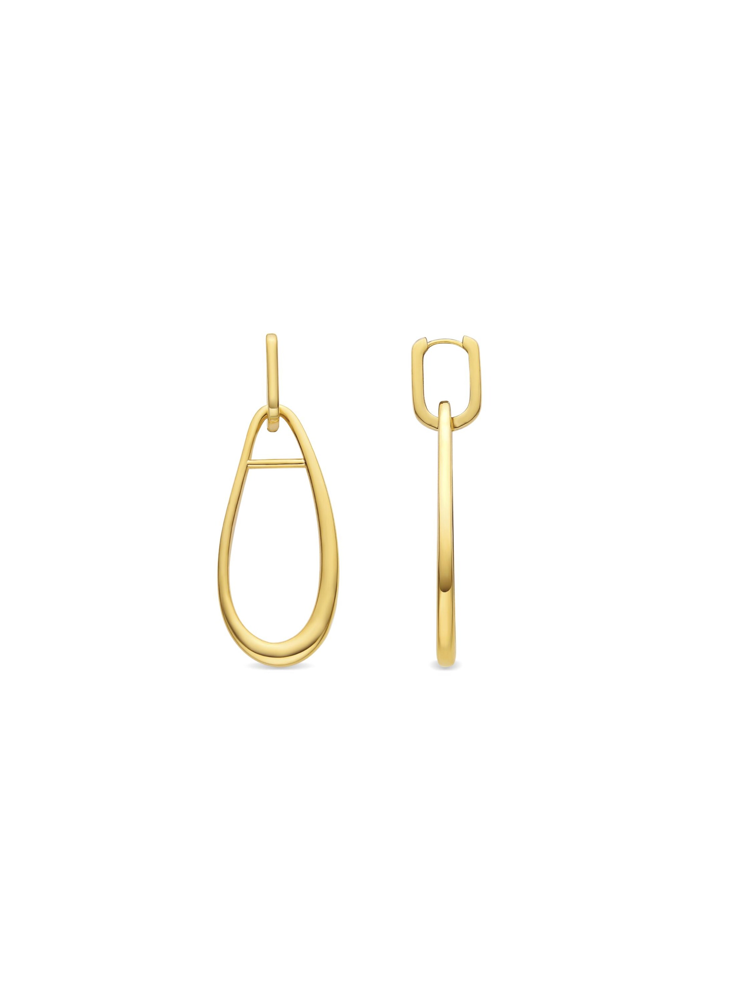 Luxenter Earrings 'Salsah' in Gold: front