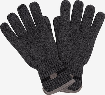 CAMEL ACTIVE Full Finger Gloves in Black: front