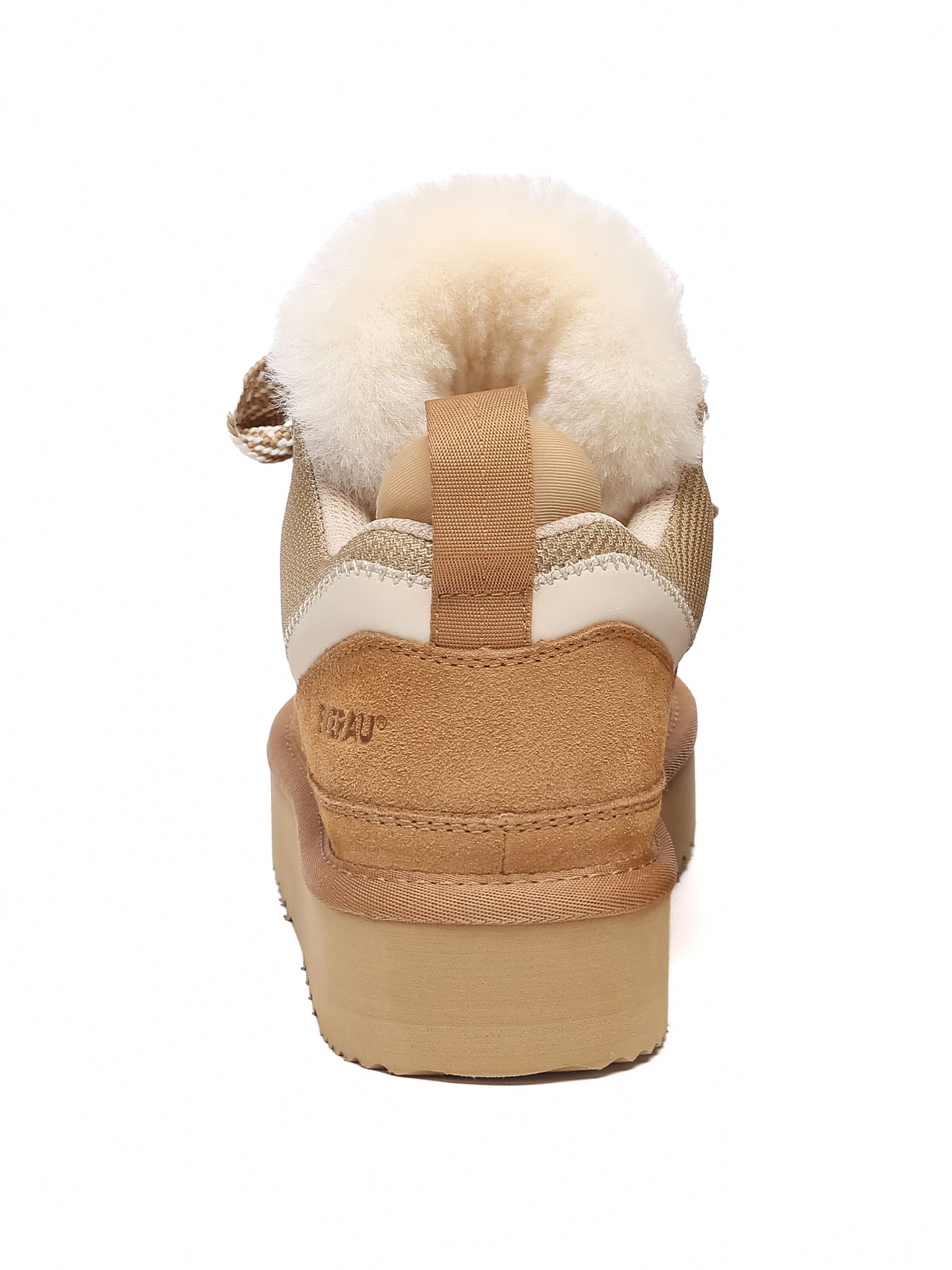 Everau Matalavartiset tennarit 'Marbled' värissä ruskea