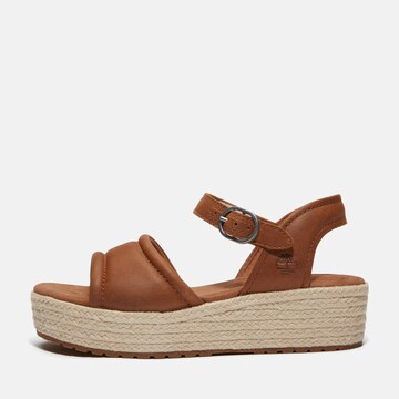 TIMBERLAND Sandale in Braun: Vorderseite