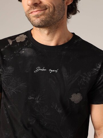 T-Shirt 'Botanical' Deeluxe en noir