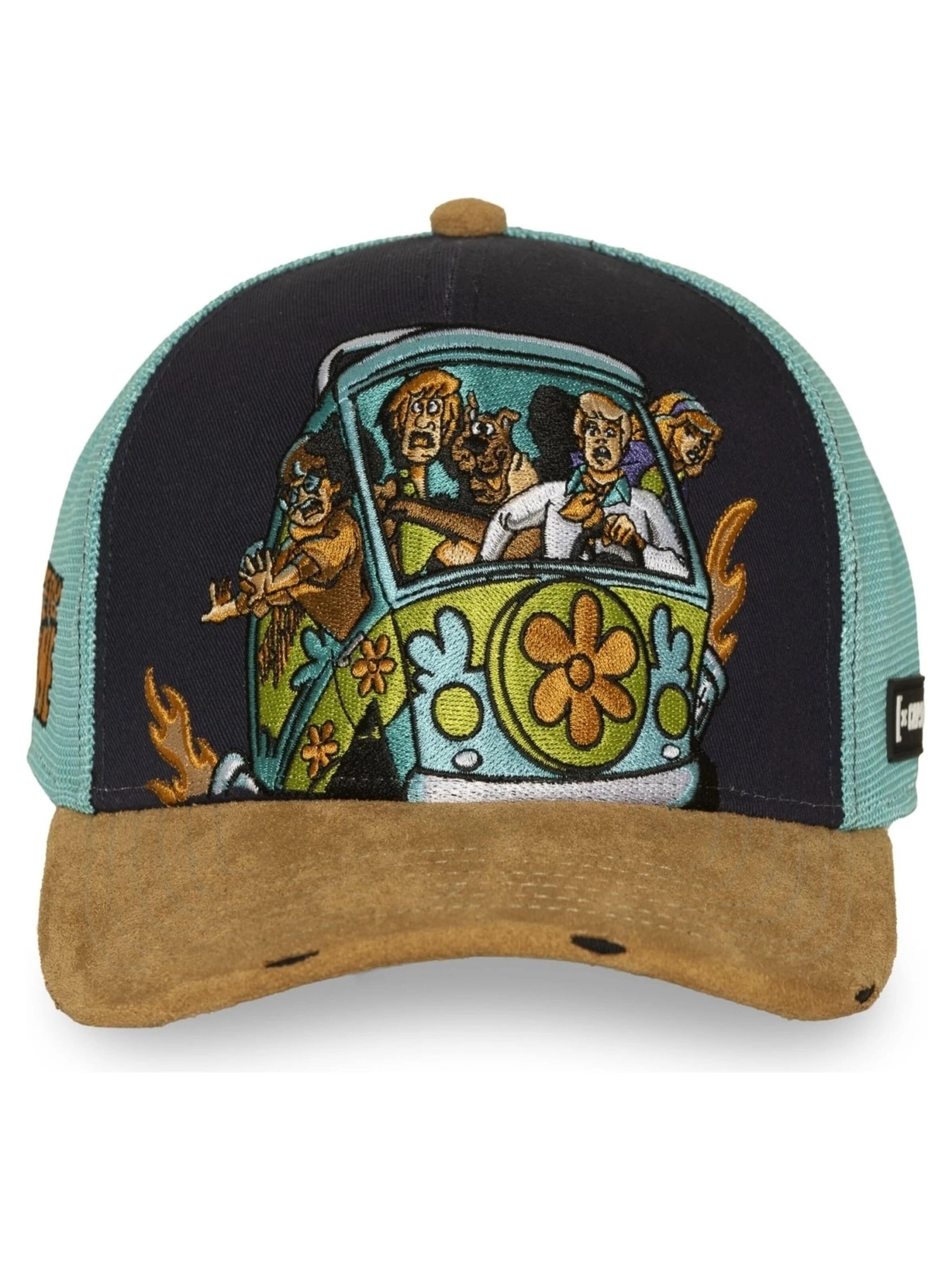 Capslab - Gorra 'Gorra capslab marino mystery van embroidered logo trucker cap' en azul: frente