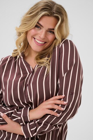Camicia da donna 'KCSida' di KAFFE CURVE in marrone