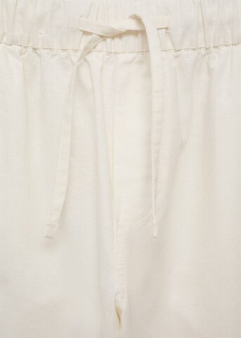MANGO TEEN Regular Pants 'Comfy' in White