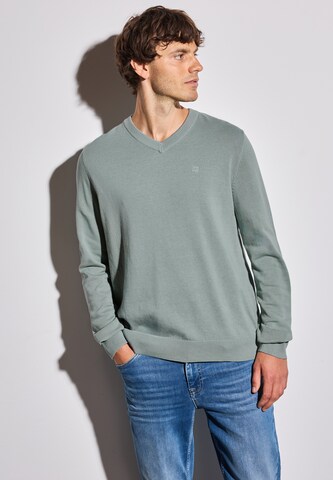Street One MEN Sweater in Green: front