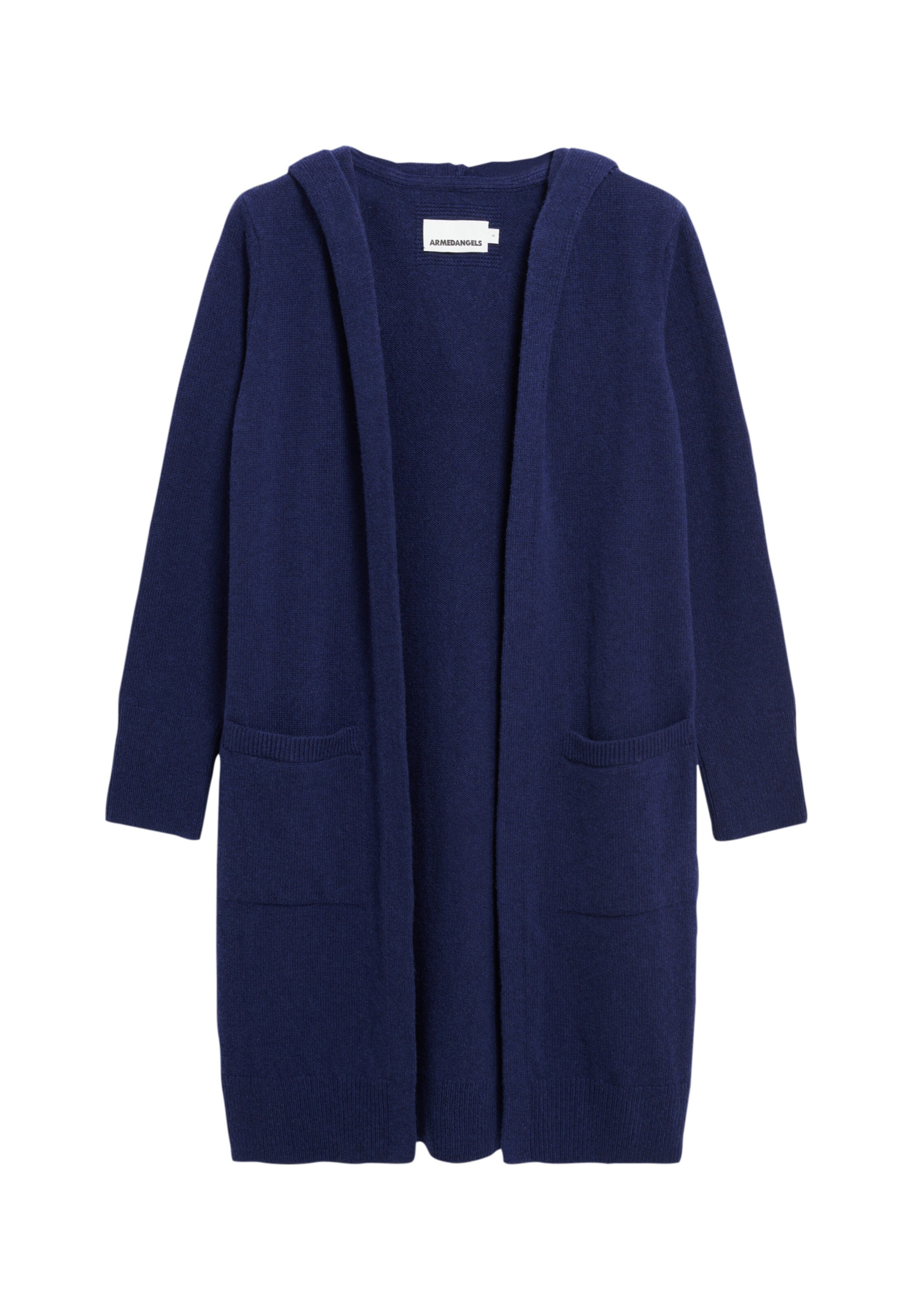 ARMEDANGELS Gebreid vest ' WANDAA ' in Blauw: voorkant