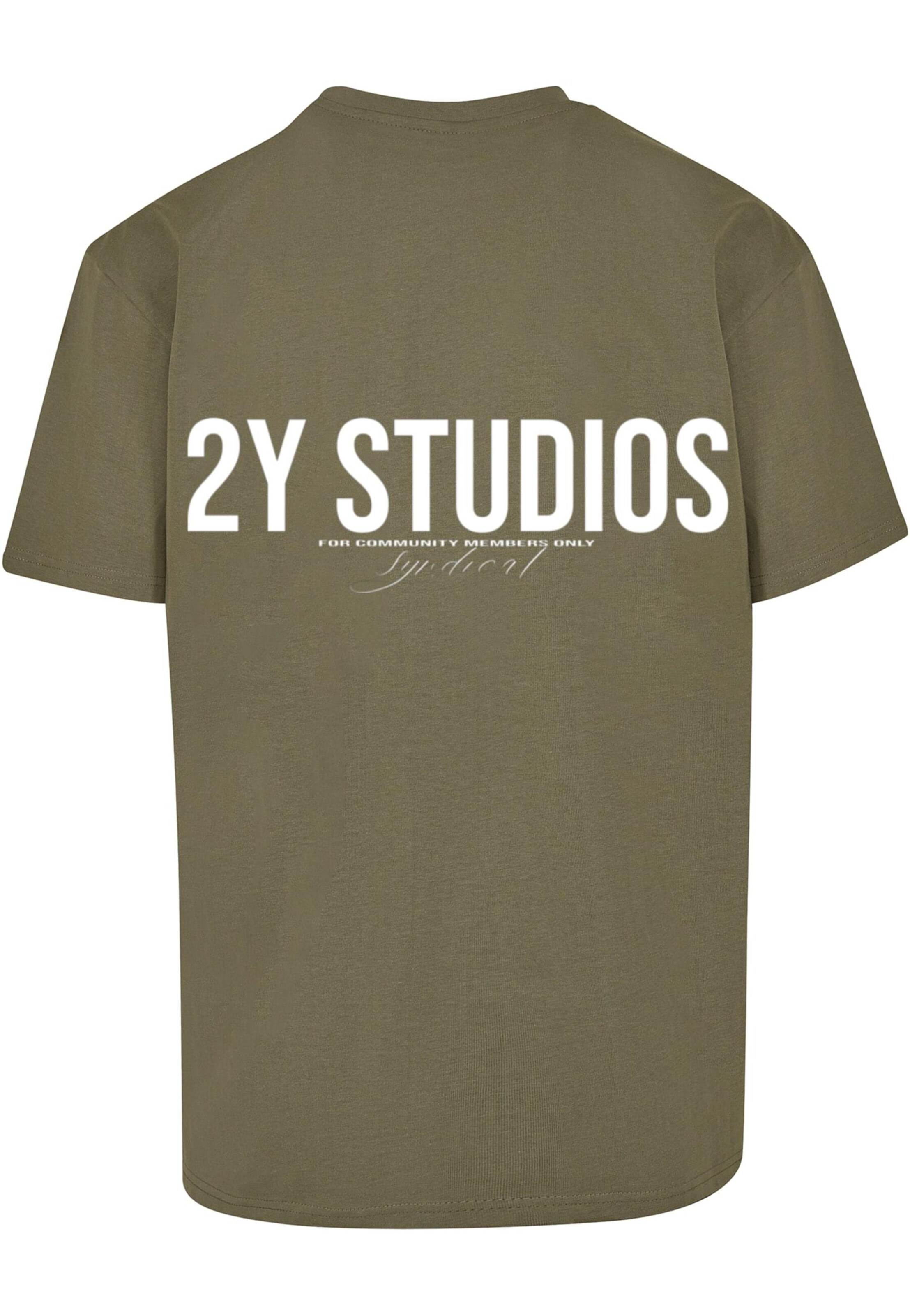 2Y Studios T-Shirt 'Syndicat' in Grün
