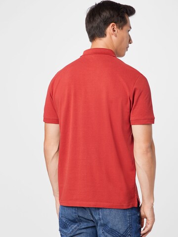 TOM TAILOR Regular Fit Poloshirt in Rot