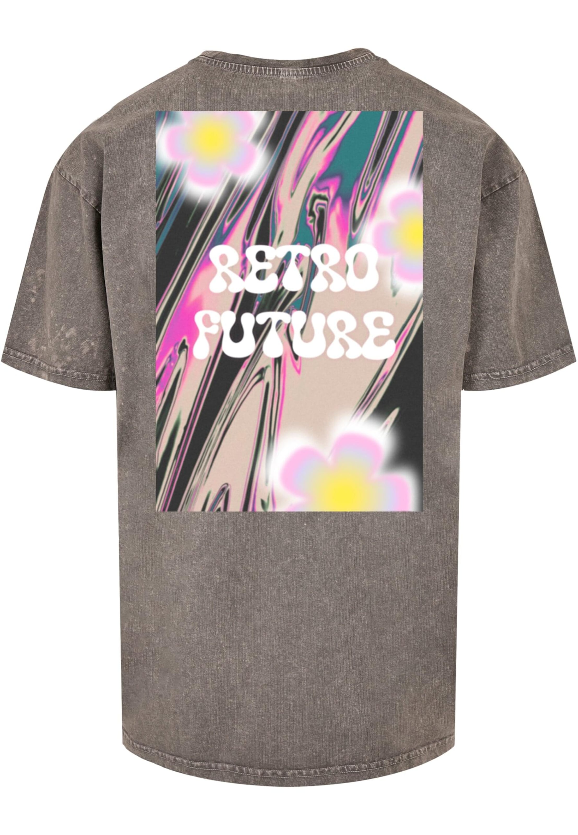 T-Shirt 'Blurry Blossom' Lost Youth en gris