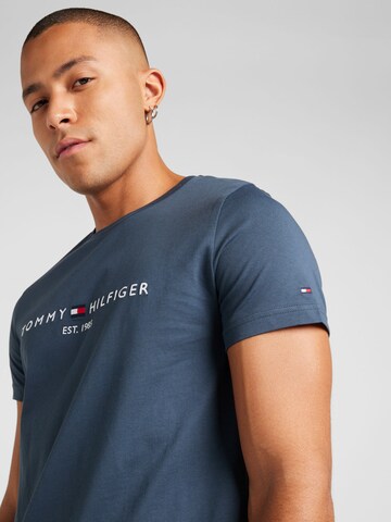 TOMMY HILFIGER Regularny krój Koszulka w kolorze niebieski