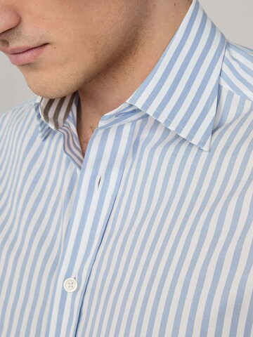 Hackett London Slim Fit Hemd in Blau