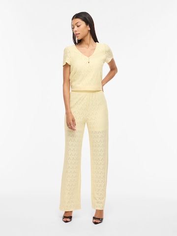 Wide leg Pantaloni 'VIAMalina' di VILA in giallo
