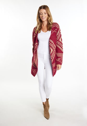 usha FESTIVAL Knit Cardigan in Red