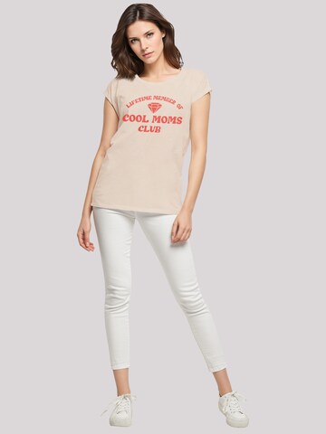 T-shirt 'Mothers Day Cool Moms Club Membership Trendy Motherhood' F4NT4STIC en beige