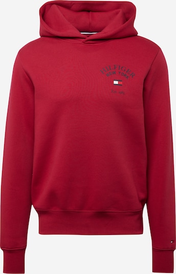 TOMMY HILFIGER Sweatshirt 'ARCHED VARSITY' in de kleur Navy / Bourgogne / Wit, Productweergave