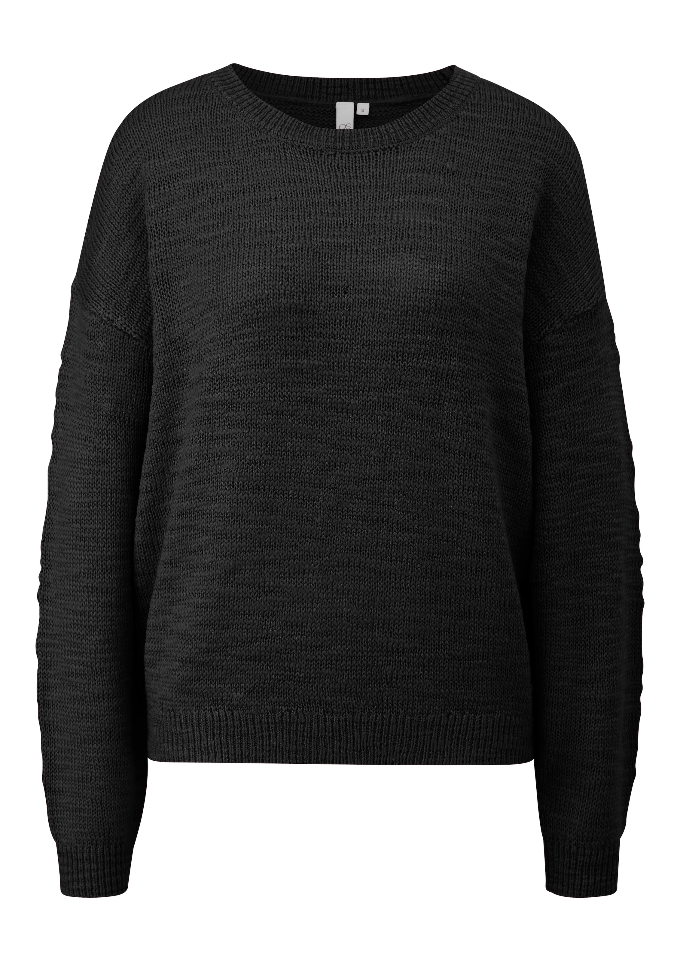 QS Trui in Zwart: voorkant