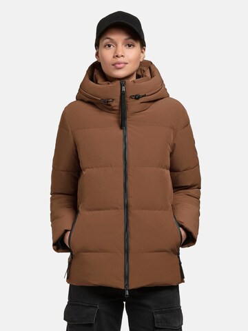 khujo Jacke 'Fanc2-YM' in Braun: Vorderseite