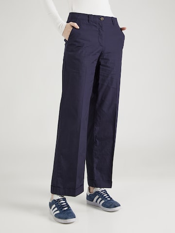 Loosefit Pantalon à plis GANT en bleu : devant