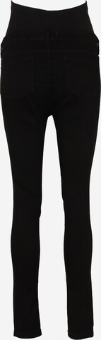 Dorothy Perkins Maternity - Skinny Calças de ganga 'Overbum' em preto