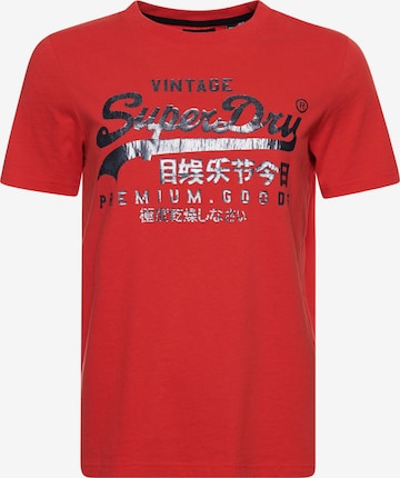 T-shirt Superdry en rouge : devant