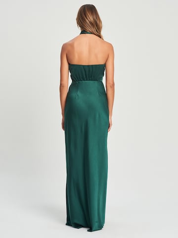 Tussah Dress 'VIVIANNE' in Green: back