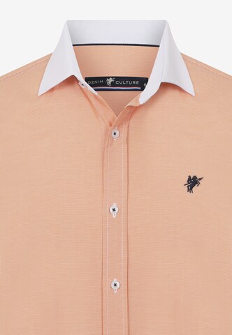 Regular fit Camicia 'Derek' di DENIM CULTURE in arancione