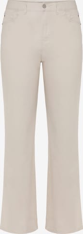 évasé Pantalon 'KWINKO' TATUUM en beige : devant