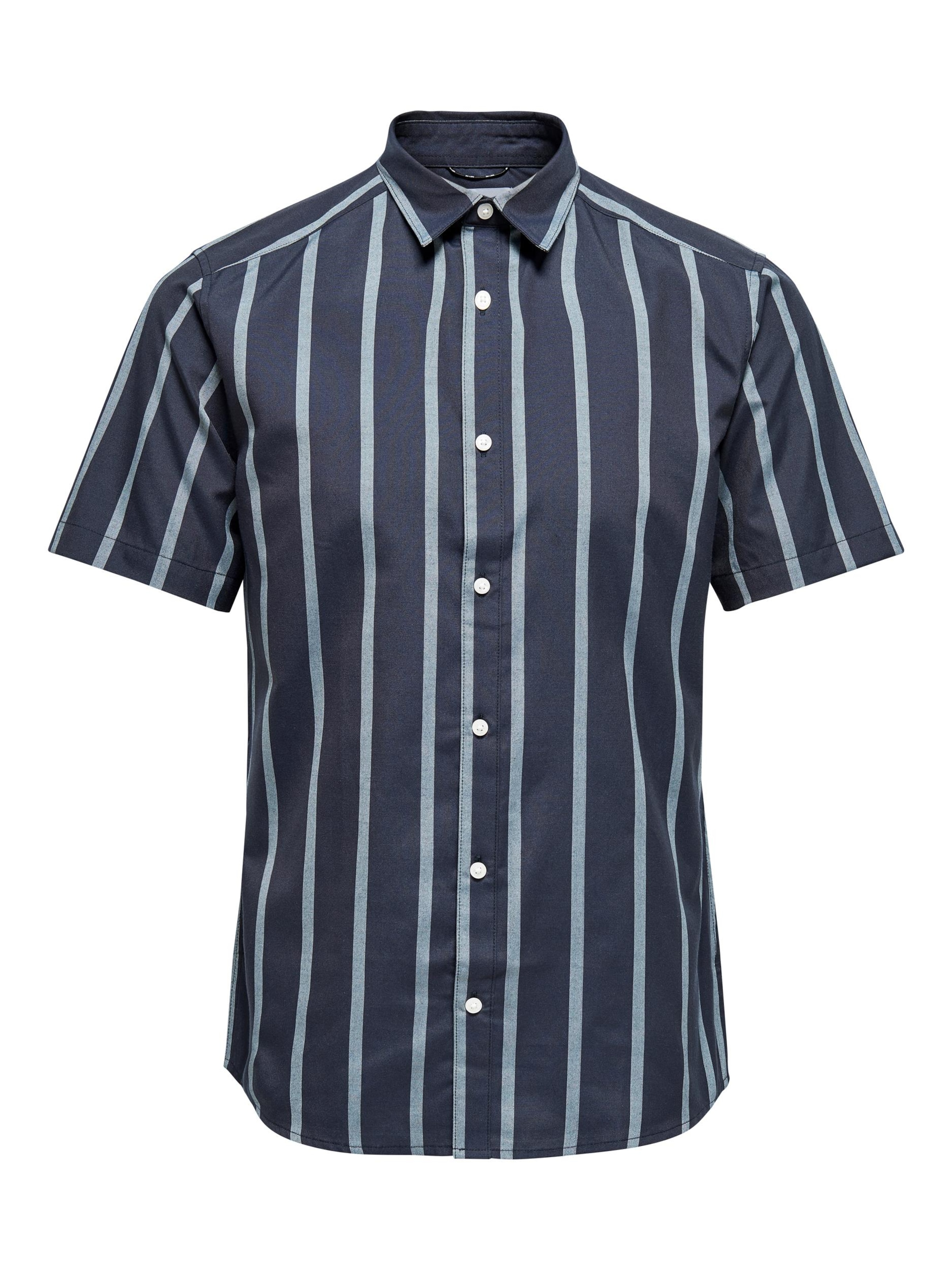 Only & Sons Košile 'TRAVIS' - námořnická modř / světlemodrá, Produkt