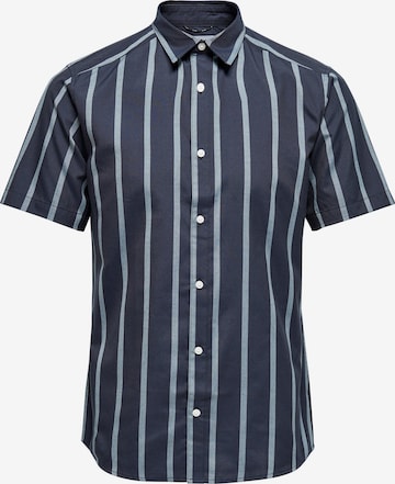 Only & Sons Regular Fit Skjorte 'TRAVIS' i blå: forside