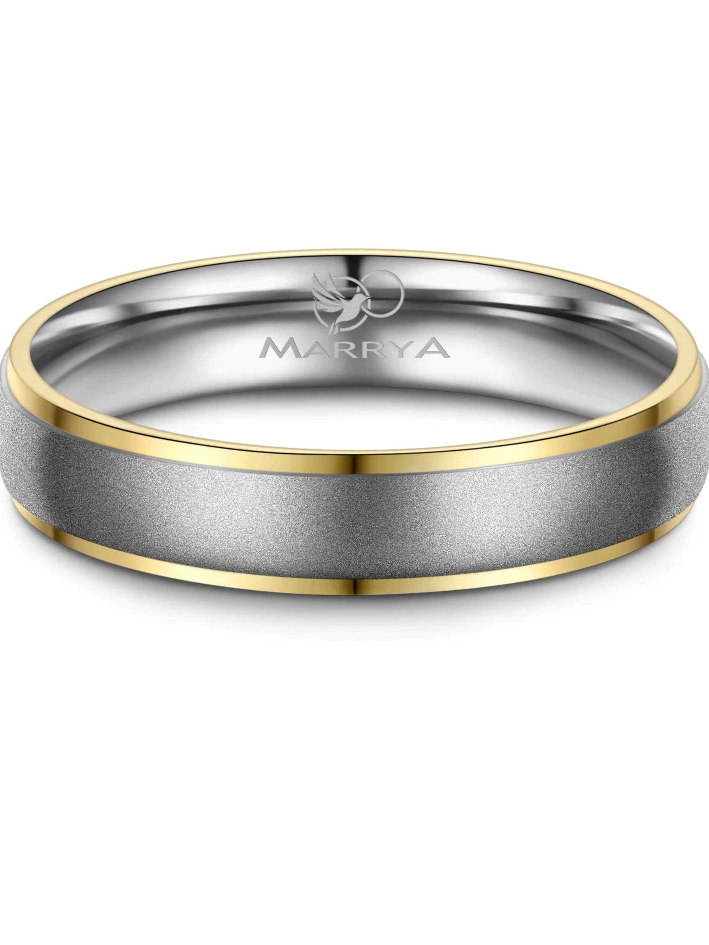 MARRYA Ring 'MARRYA TI-11 Ehering aus Titan' in Grey