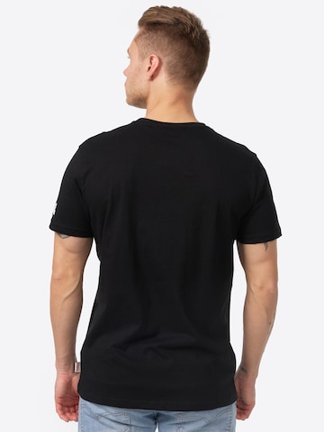 LONSDALE Shirt 'Against Racism' in Black