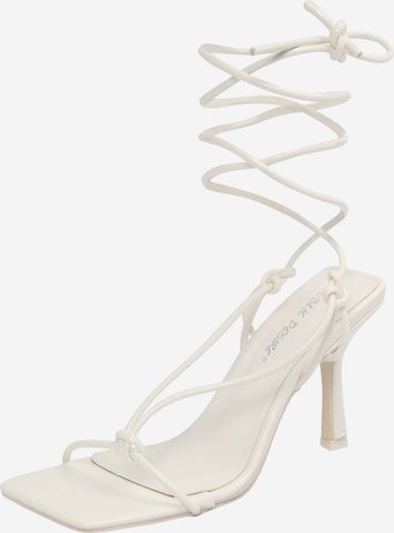 Public Desire Sandal 'HARRIET' in White: front