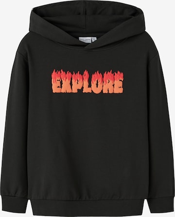 NAME IT Sweatshirt in Zwart: voorkant