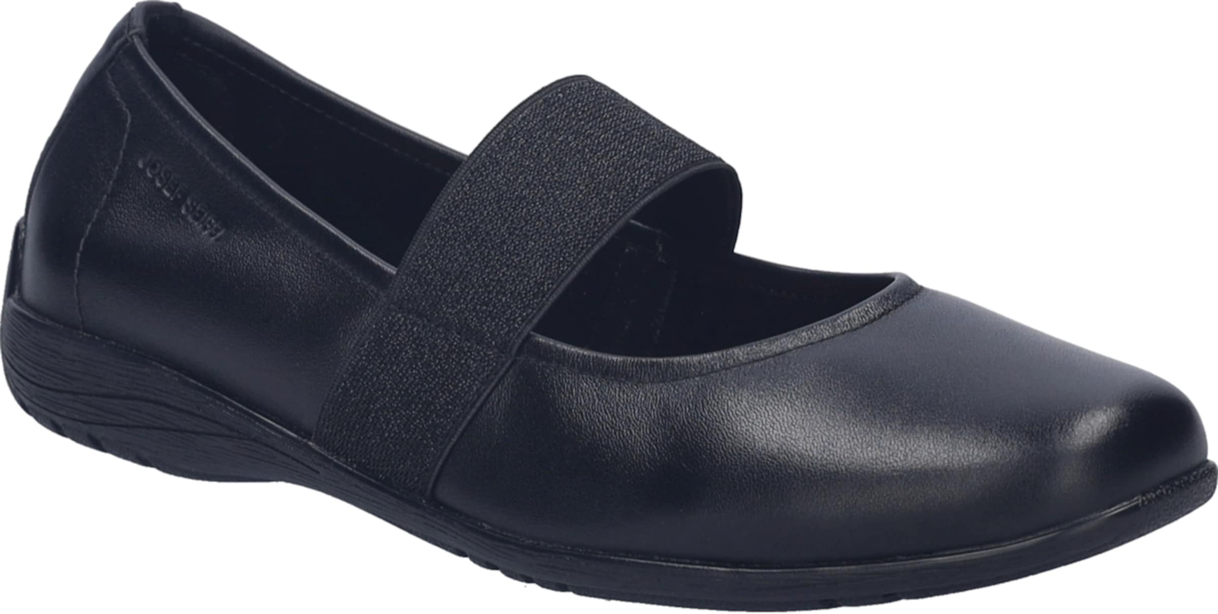JOSEF SEIBEL Ballet Flats with Strap in Black: front