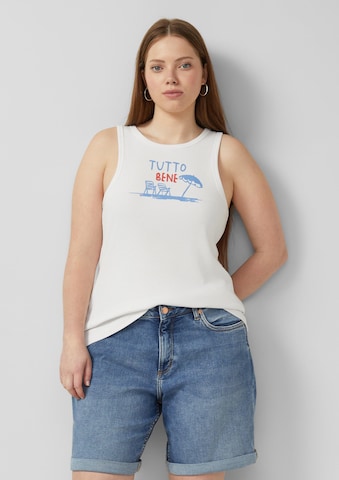 QS Shirt in White: front