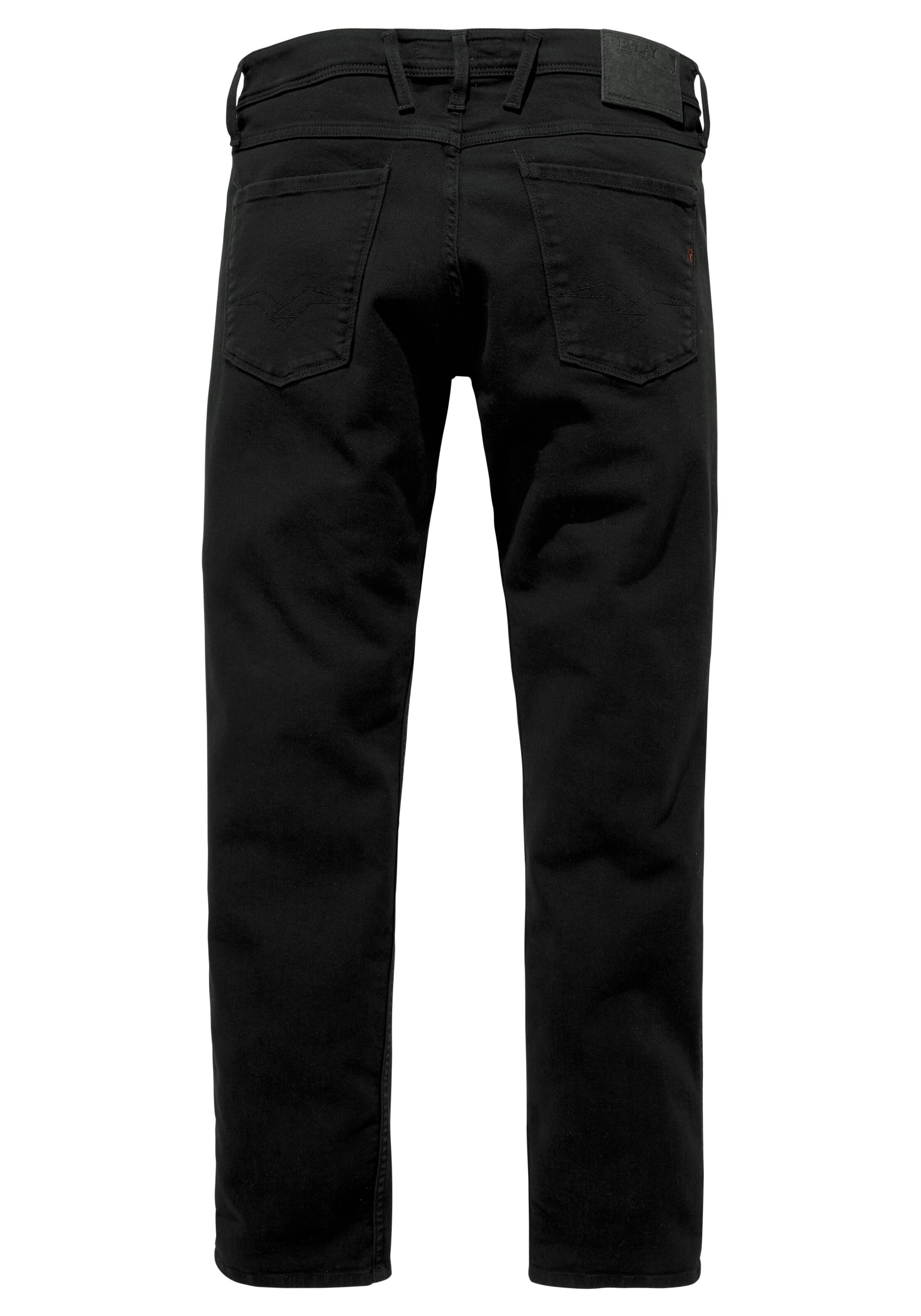 REPLAY Regular Jeans in Schwarz