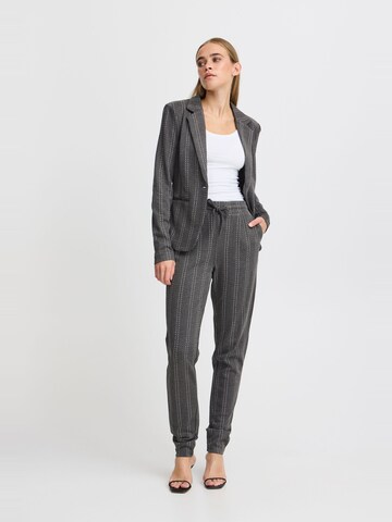 Effilé Pantalon à pince 'Ruti' ICHI en gris