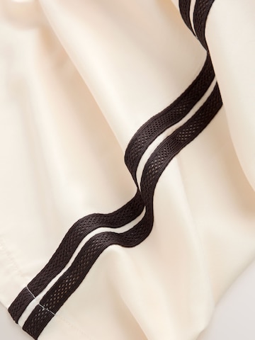 Wide leg Pantaloni di self. in beige
