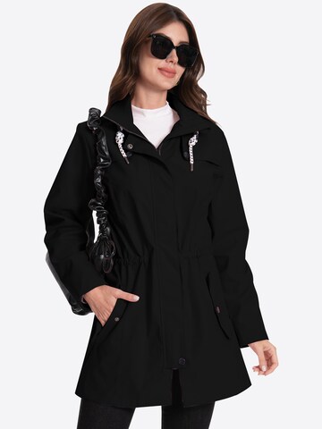 ATLASLAVA Outdoormantel 'ATLASLAVA Damen Regenjacke Lang'‌‌‌‌ in Schwarz