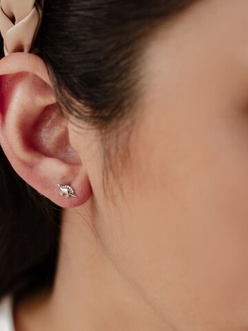 Hey Happiness - Pendientes 'Dino Joy' en plata