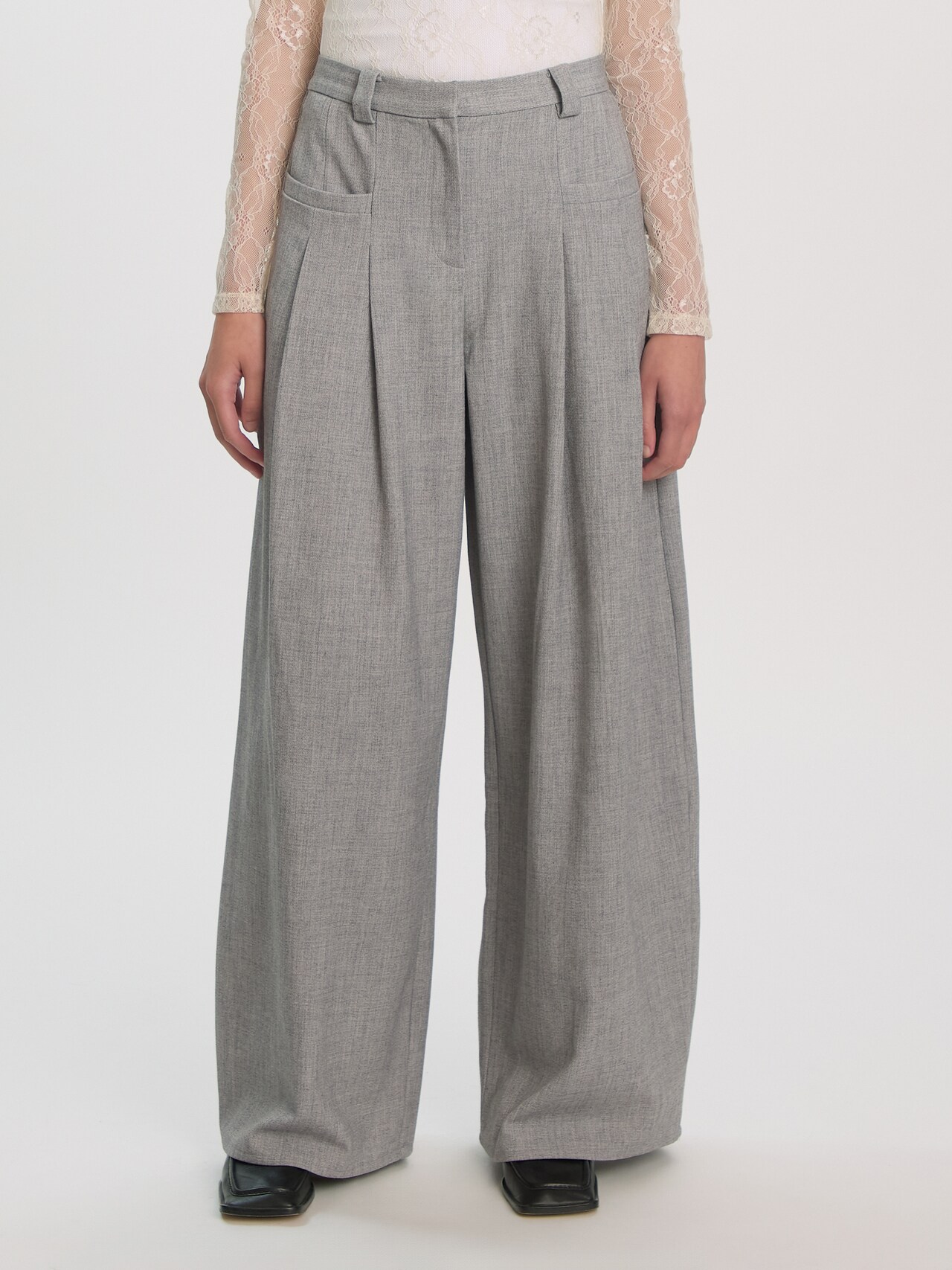 EDITED Nouveautés Pantalon 'Marou' gris