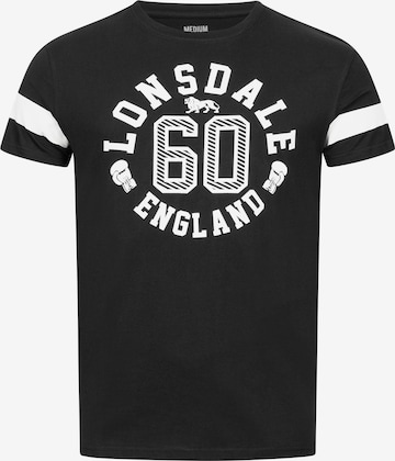 Maglietta di LONSDALE in nero: frontale
