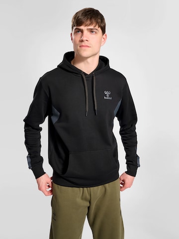 melns Hummel Sportiska tipa džemperis: no priekšpuses