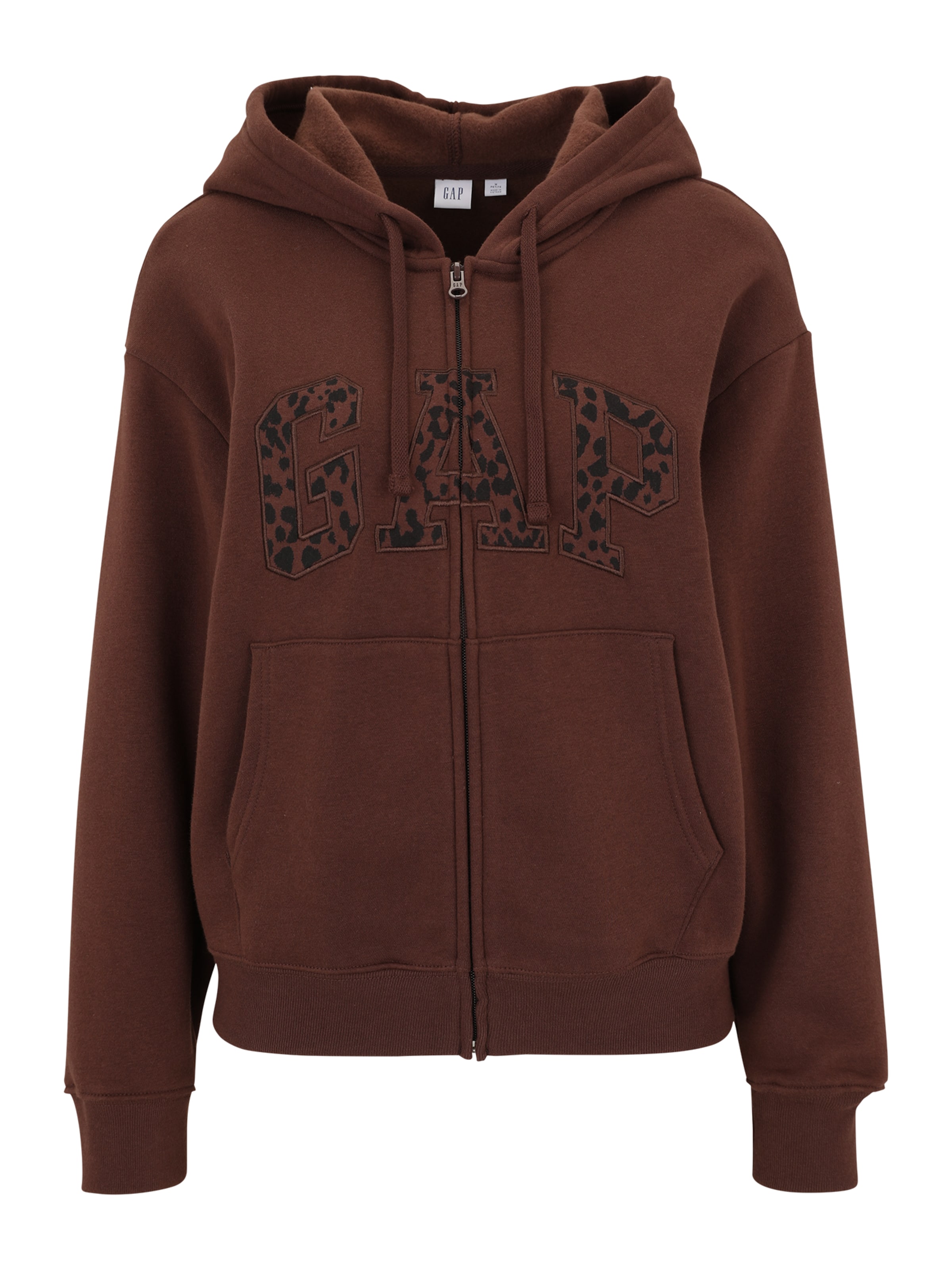 Gap Petite Mikina 'HERITAGE' – hnědá: přední strana