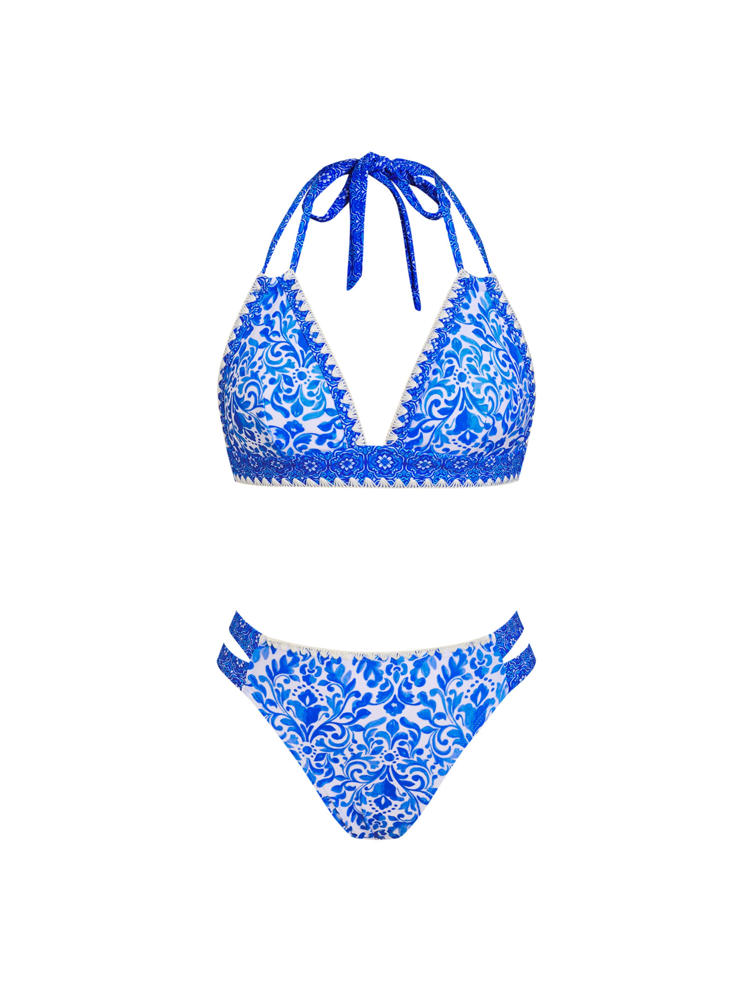 Cupshe Triangel Bikini in Blau: Vorderseite